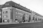 Zij-aanzicht achterzijde Stadionweg.
<br/>
Nico Swaager, Beeldbank Stadsarchief, 1931-09-01